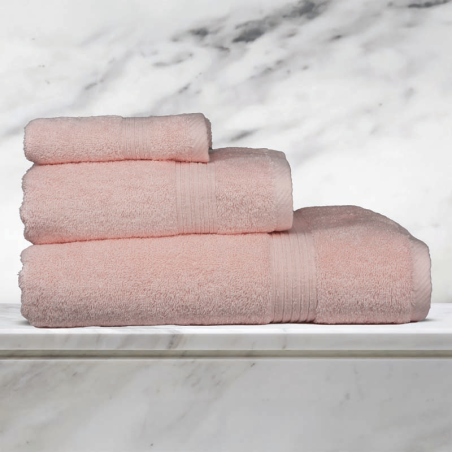 Πετσέτες Epavlis Σετ 3 Τεμαχίων Soft Line 100% Βαμβάκι Χρ. Pink
