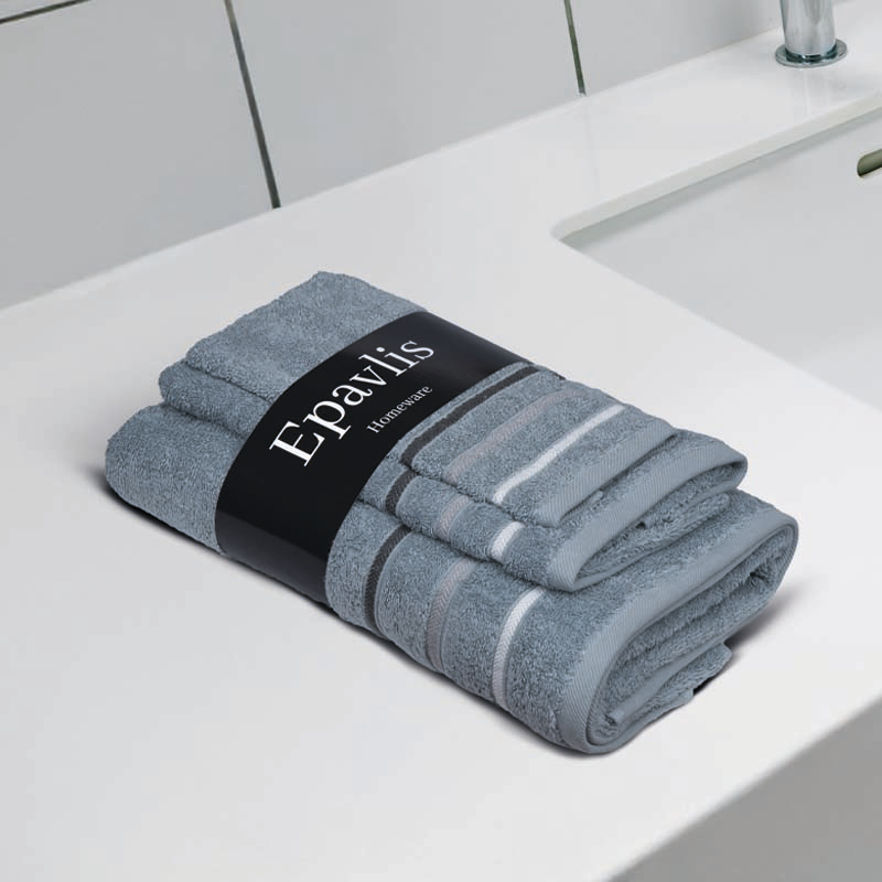 Σετ 3 Τεμαχίων (30x50, 50x90, 70x140) Epavlis Σχ.Lines Χρ. Petrol