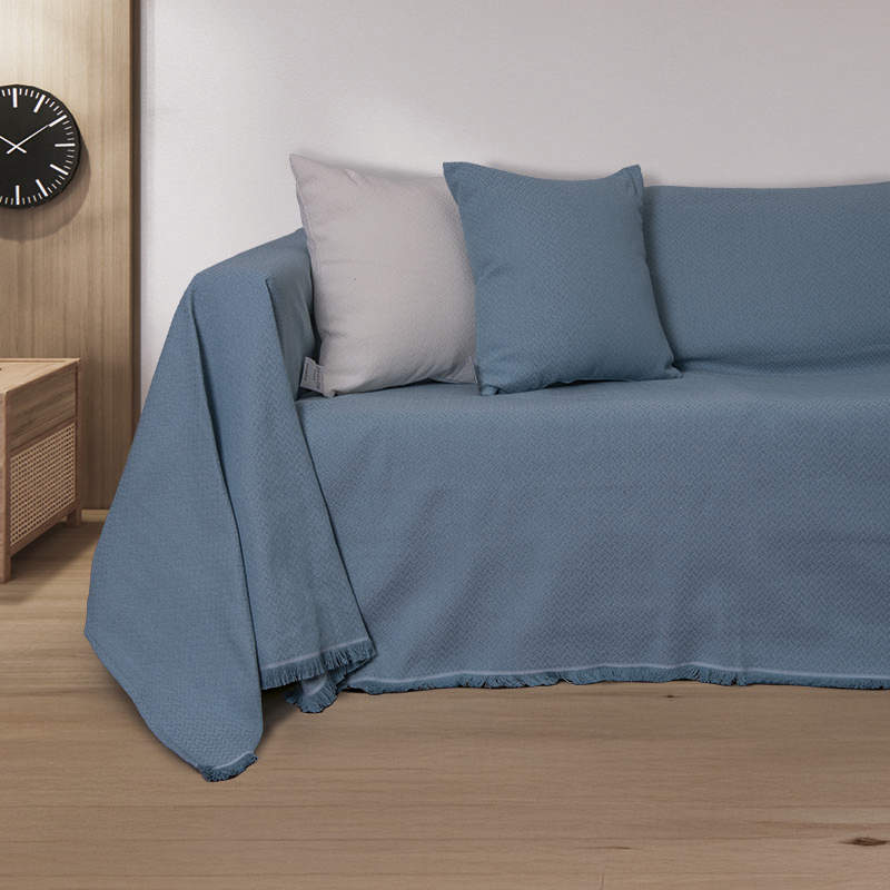 Ριχτάρι Τριθέσιου Σχ. 1400 Cotton Jacquard 180X300 Beige