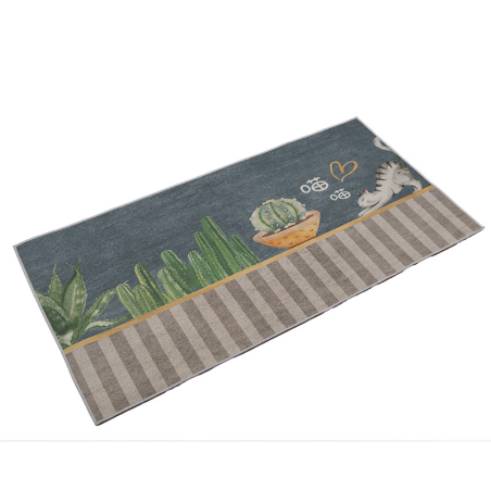 Χαλάκια κουζίνας Αντιολισθητικά 70x140 Epavlis Cactus & Cat
