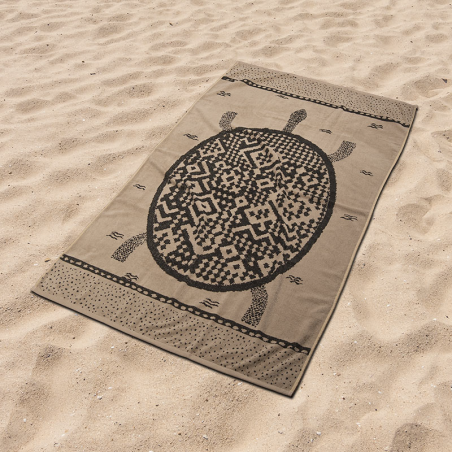 Πετσέτες Θαλάσσης Βελουτέ 85x160  Ethnic Tortoise