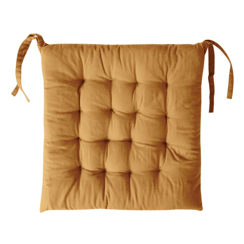 Μαξιλάρι Καρέκλας Epavlis με Κορδόνι 40x40 Χρ. Yellow