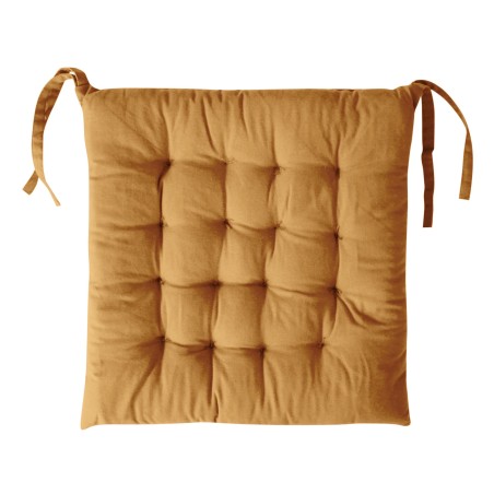 Μαξιλάρι Καρέκλας Epavlis με Κορδόνι 40x40 Χρ. Yellow