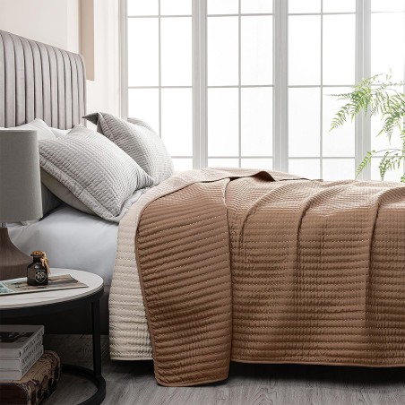 Κουβερλί Κεντητό Epavlis Υπέρδιπλο 220x240 Χρ.Latte