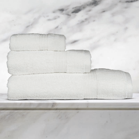 Πετσέτα Epavlis Χεριών 30x50 Soft Line 100% Βαμβάκι Χρ. White